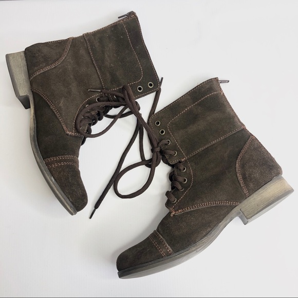 Steve Madden Shoes - Steve Madden Brown Suede Kombat Boots